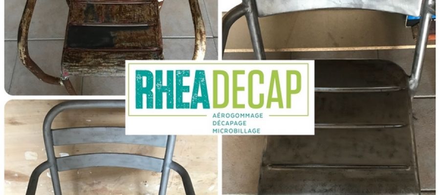 Décapage chaise industriel métal fer acier Nieul sur mer Rochefort brossé